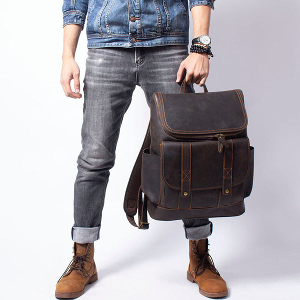 Leather Work Backpack |