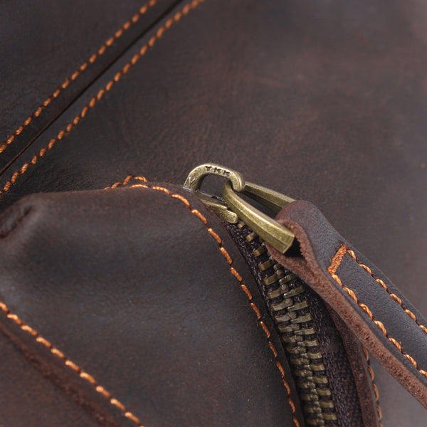 Leather Drawstring Backpack | 