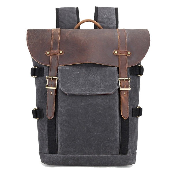 Canvas and Leather Camera Backpack |