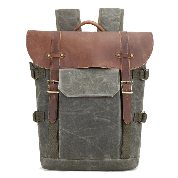 Canvas and Leather Camera Backpack |