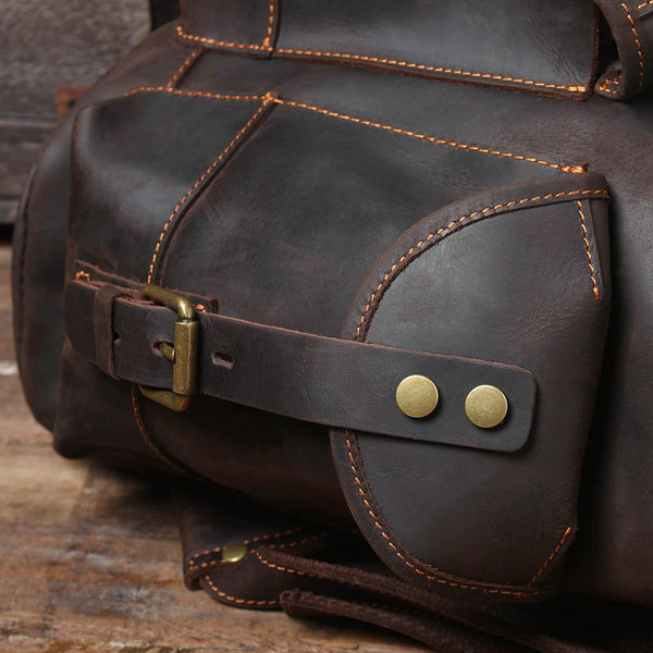 Leather Travel Backpack |