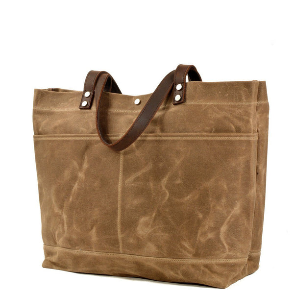 Waxed Canvas Tote Bag |