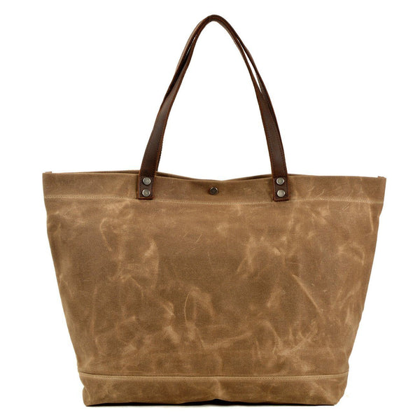 Waxed Canvas Tote Bag |