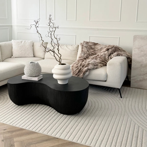 Minimalistisch Betonnen Salontafel Groot Zwart=Coffee Table – Concrete – Minimalist – Black