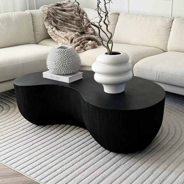 Minimalistisch Betonnen Salontafel Groot Zwart=Coffee Table – Concrete – Minimalist – Black