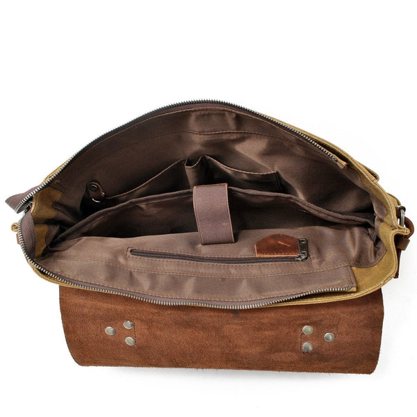 Canvas Crossbody Messenger Bag |