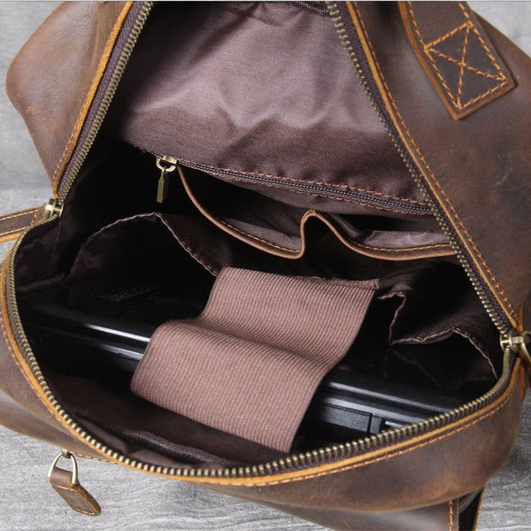 Tan Leather Backpack |