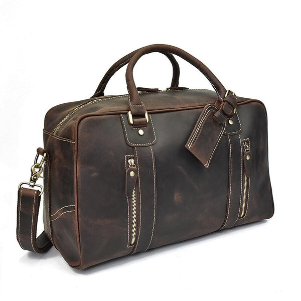 Leather Overnight Bag |