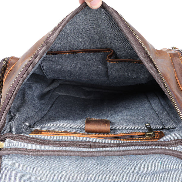 Leather Laptop Backpack |