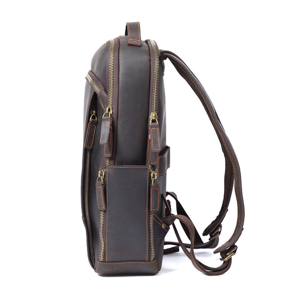 Leather Laptop Rucksack |