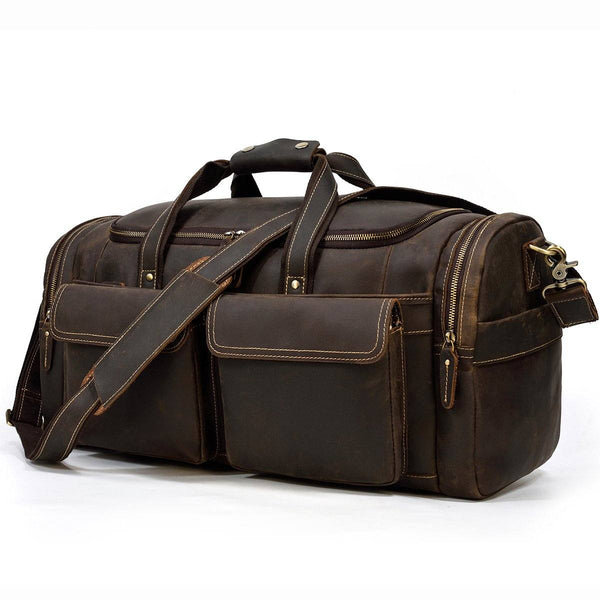 Men's Leather Duffle Bag |