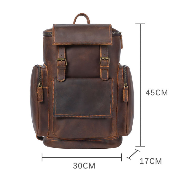 Leather Laptop Backpack |