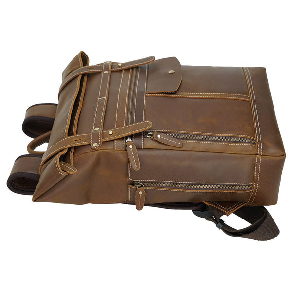 Leather Laptop Bookbag |