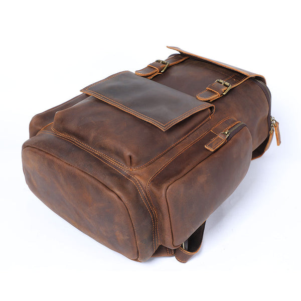 Leather Laptop Backpack |