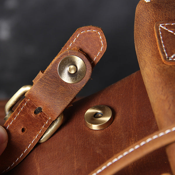 Leather Knapsack |