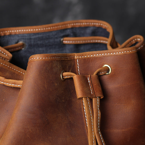 Leather Knapsack |