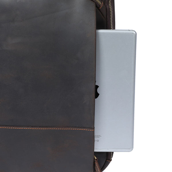 Leather Laptop Rucksack |