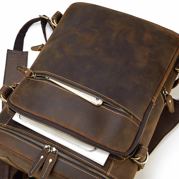 Leather Rucksack Backpack |