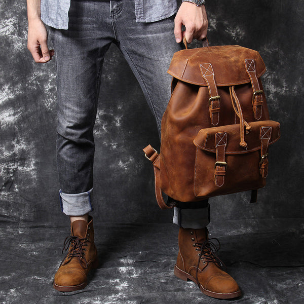 Leather Knapsack |