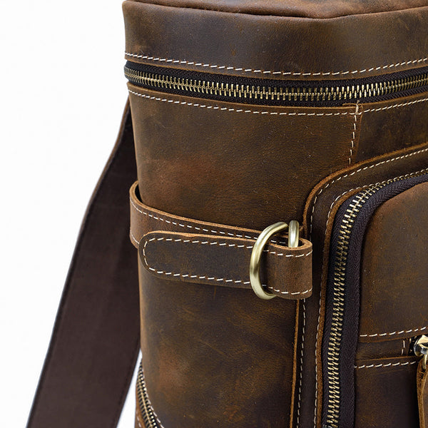 Leather Rucksack Backpack |