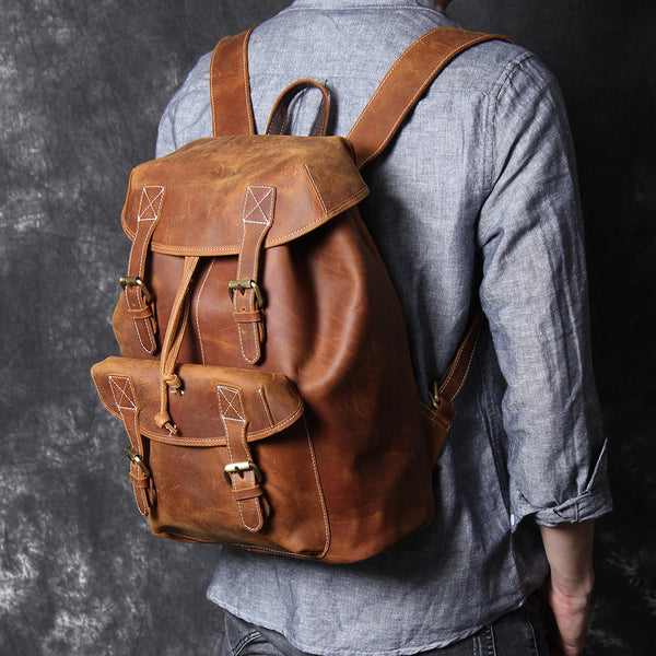 Leather Knapsack |