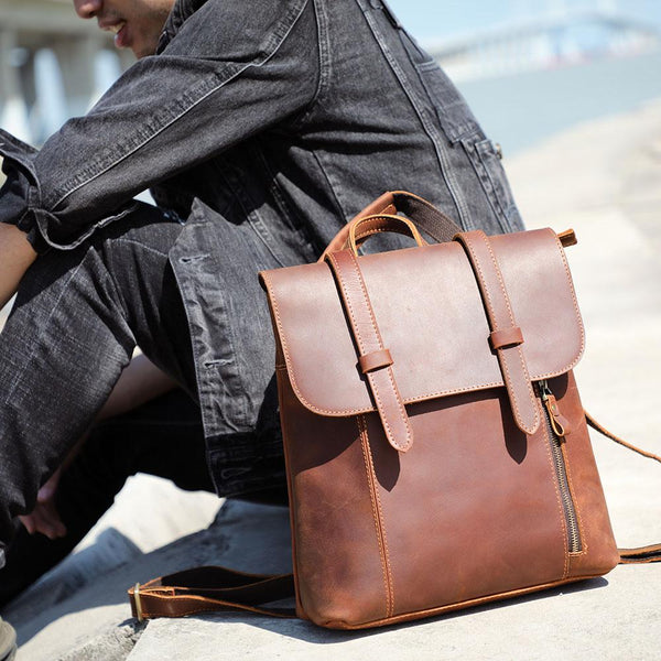 Small Leather Rucksack |