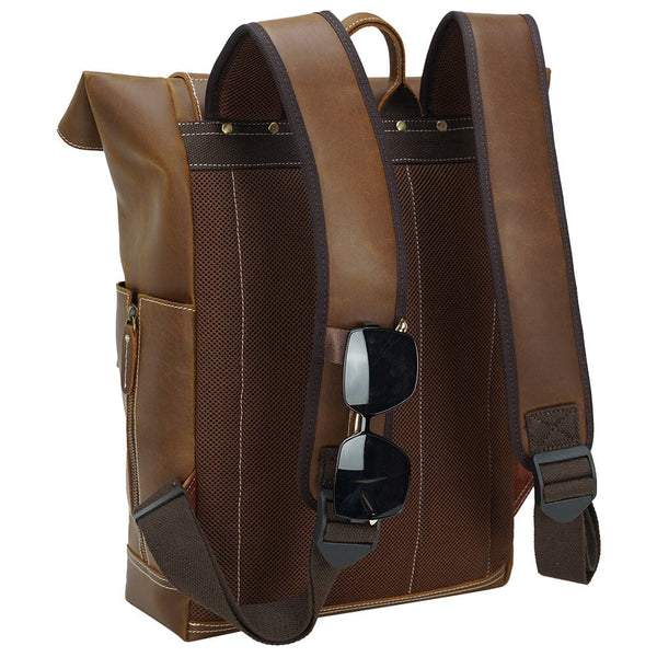 Leather Laptop Bookbag |