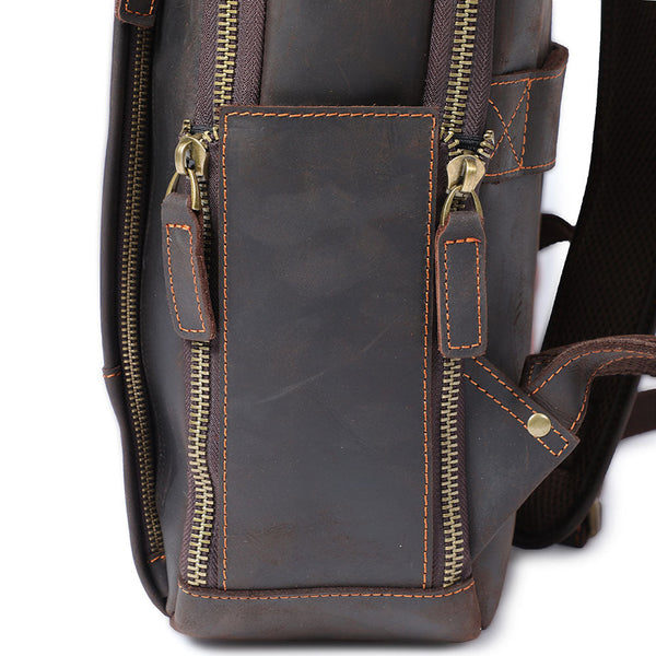 Leather Laptop Rucksack |