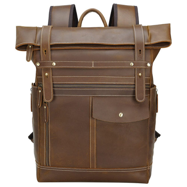 Leather Laptop Bookbag |