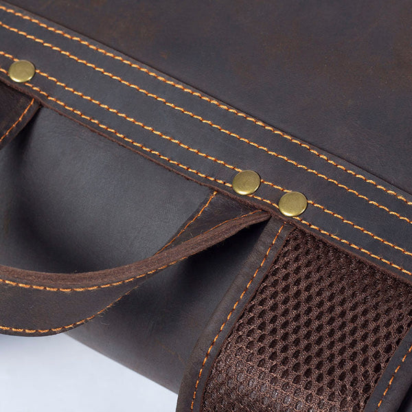 Leather Work Backpack |