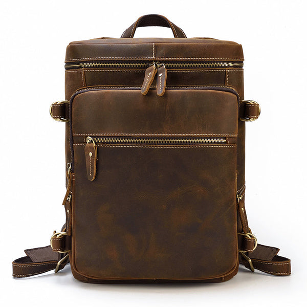 Leather Rucksack Backpack |