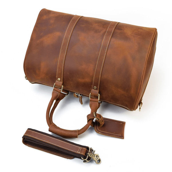 Leather Duffle Bag |