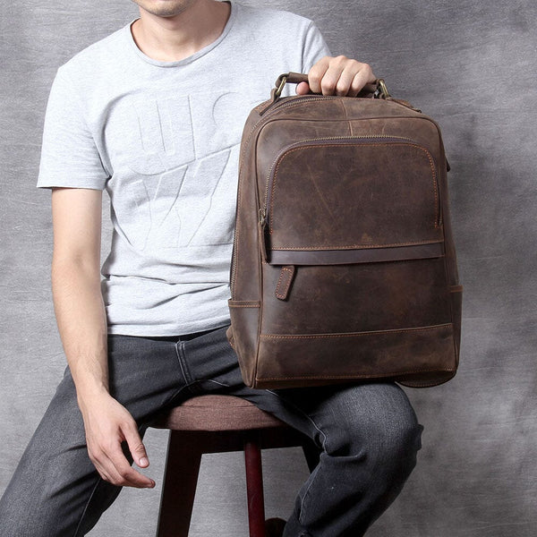 Real Leather Backpack |