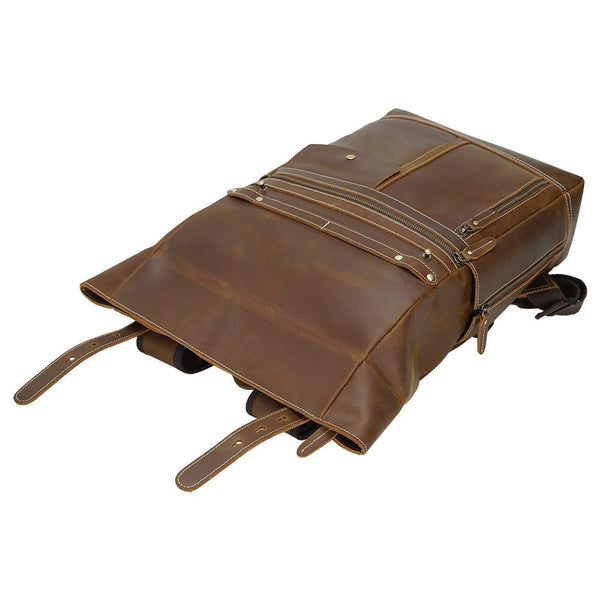 Leather Laptop Bookbag |