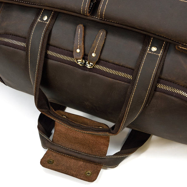 Men's Leather Duffle Bag |