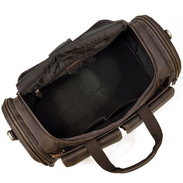 Men's Leather Duffle Bag |