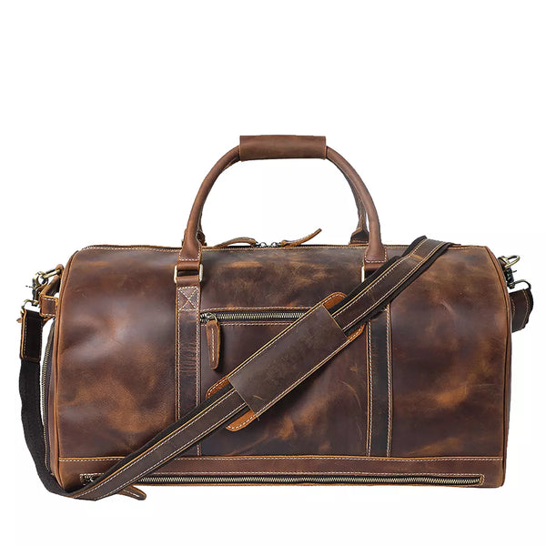 Mens Leather Travel Bag |