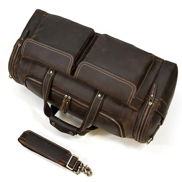 Men's Leather Duffle Bag |