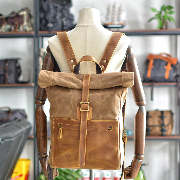 Waxed Canvas Rucksack | 