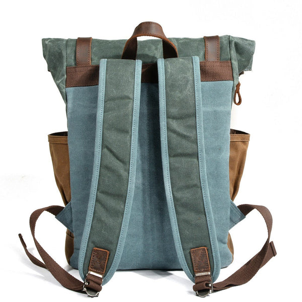 Waxed Canvas Roll Top Backpack |