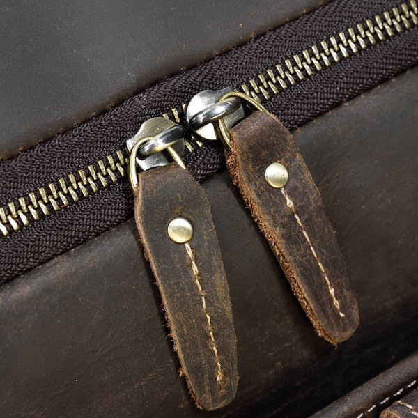 Men's Leather Duffle Bag |