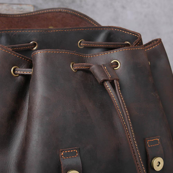 Leather Travel Backpack |