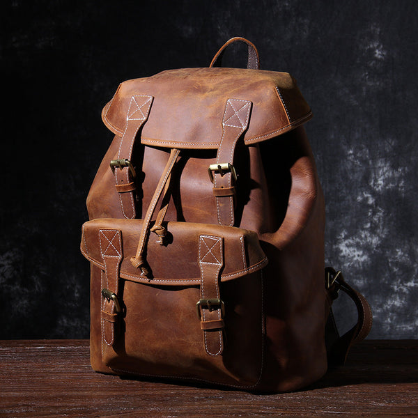 Leather Knapsack |