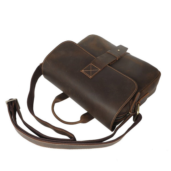 Small Leather Messenger Bag |