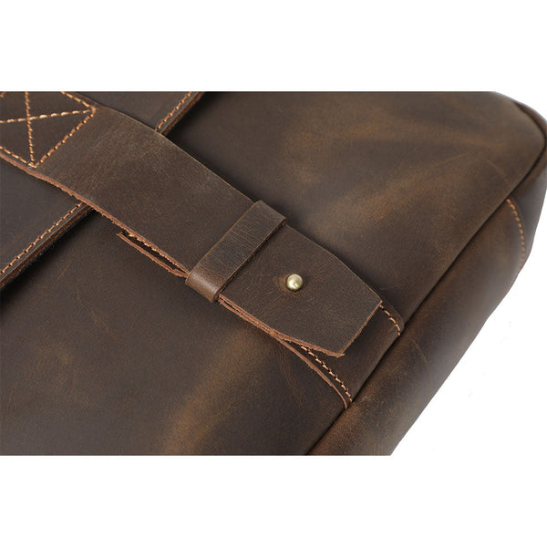 Small Leather Messenger Bag |