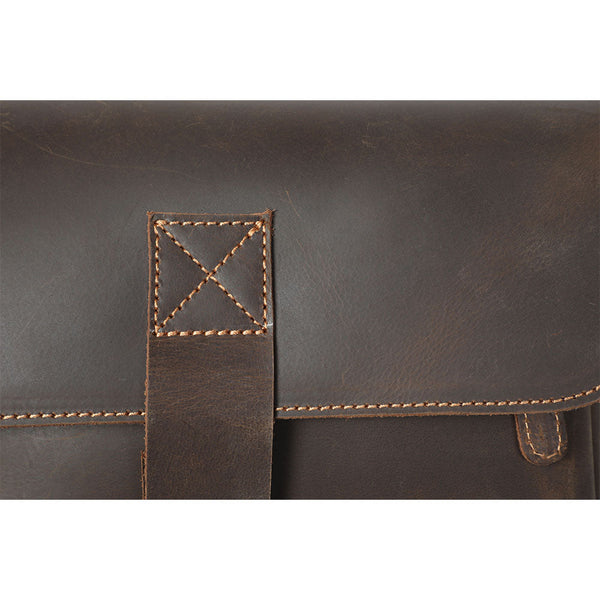 Small Leather Messenger Bag |