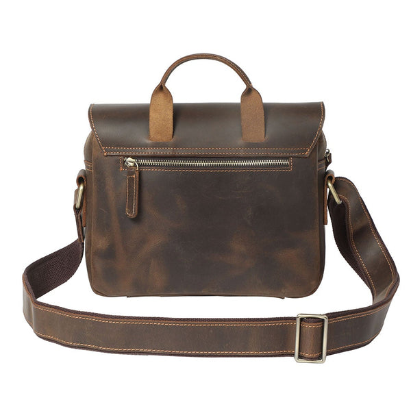 Small Leather Messenger Bag |