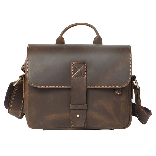 Small Leather Messenger Bag |