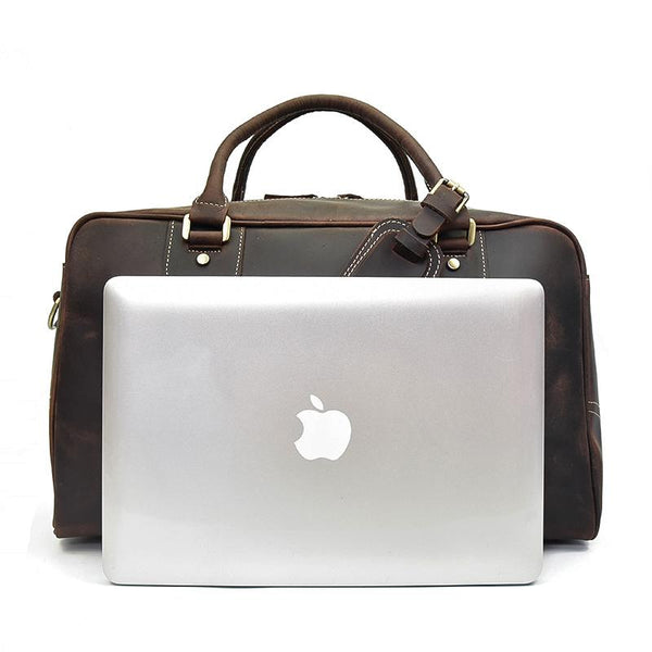 Leather Overnight Bag |