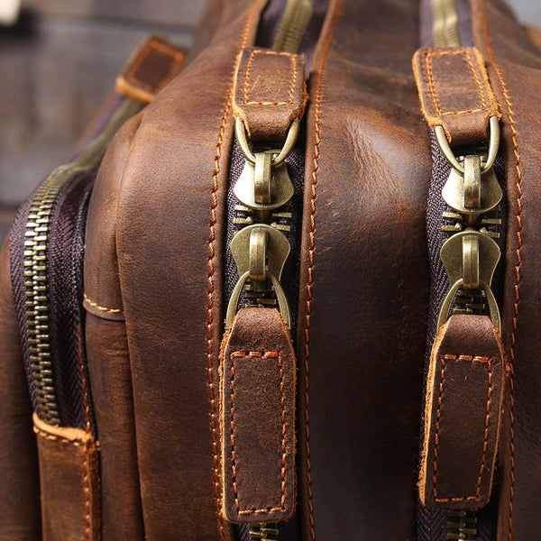 Brown Leather Rucksack |